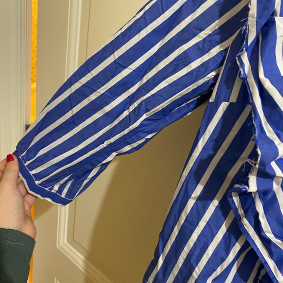 SAMPLE J.crew Striped Ruffle Top - Picture 2 of 4